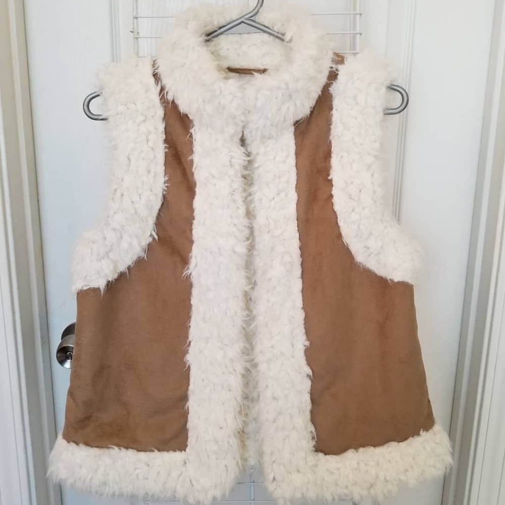 Suede Faux Fur Vest